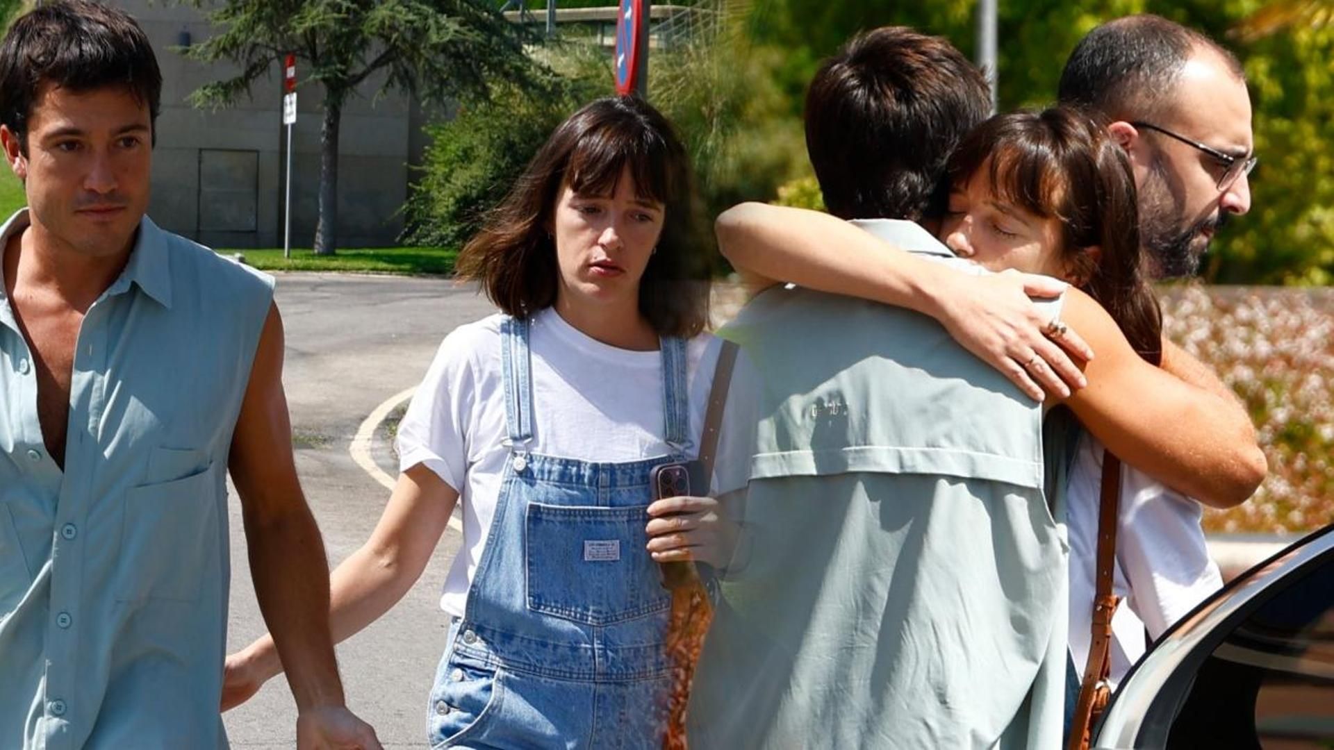 Susana Abaitua a su llegada al tanatorio de La Paz