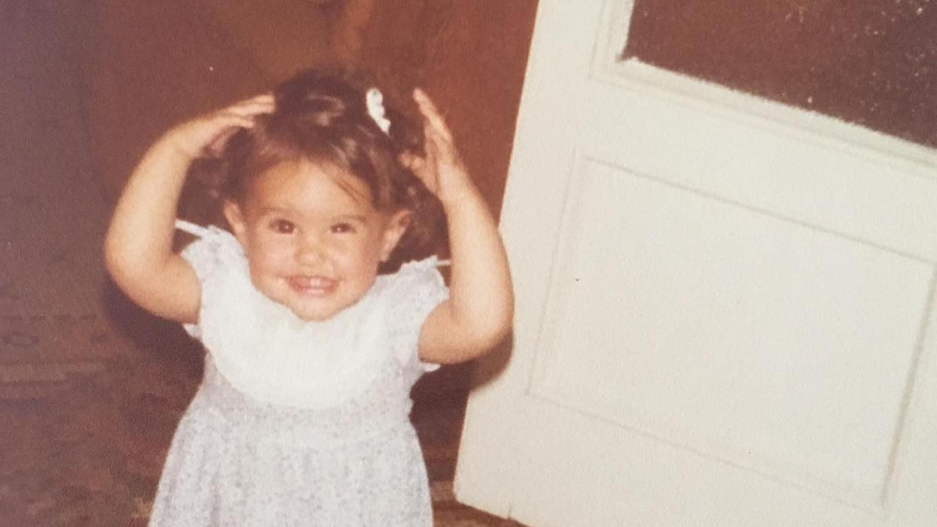 Verónica Echegui de pequeña