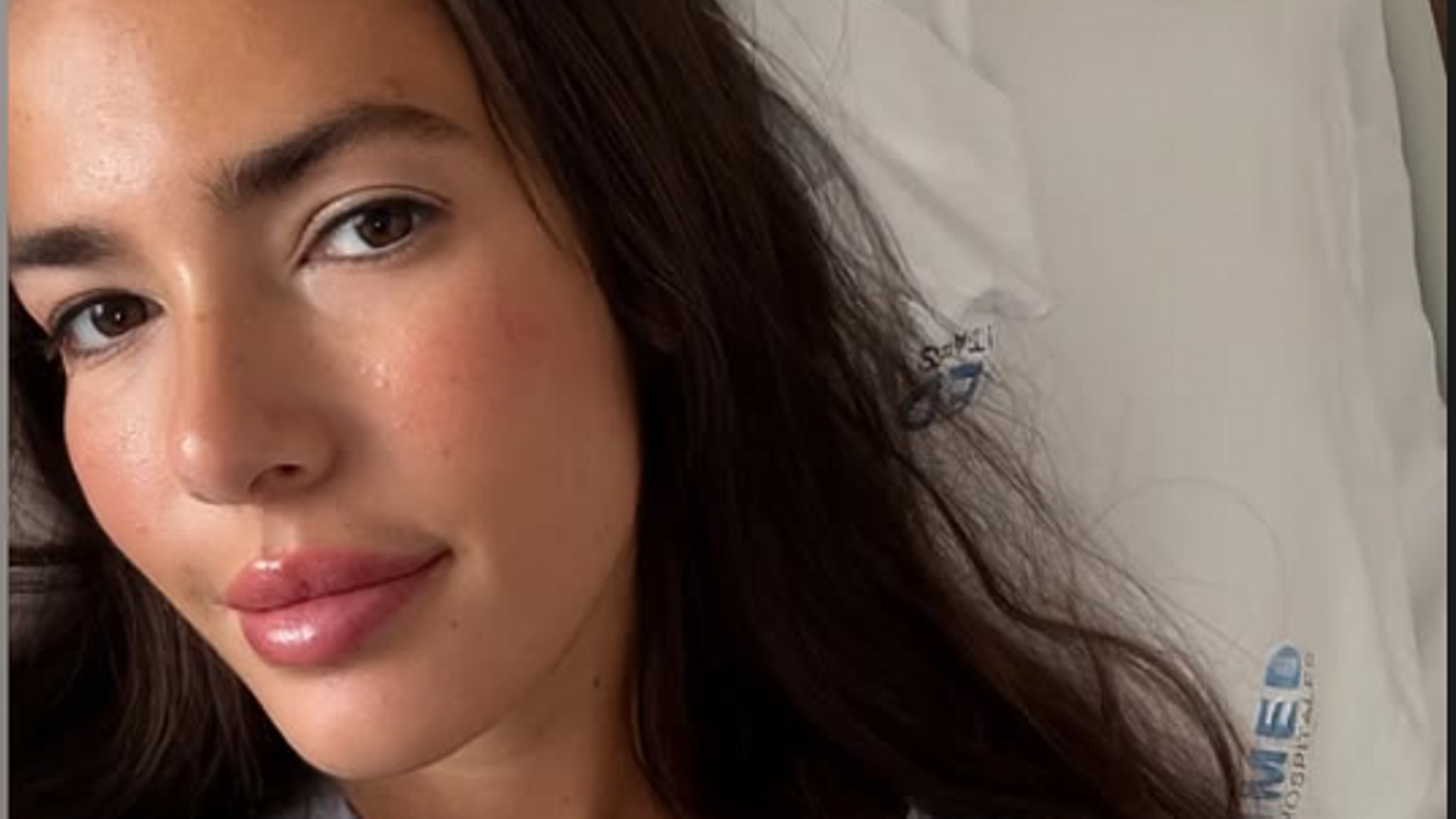 Ana Moya en el hospital