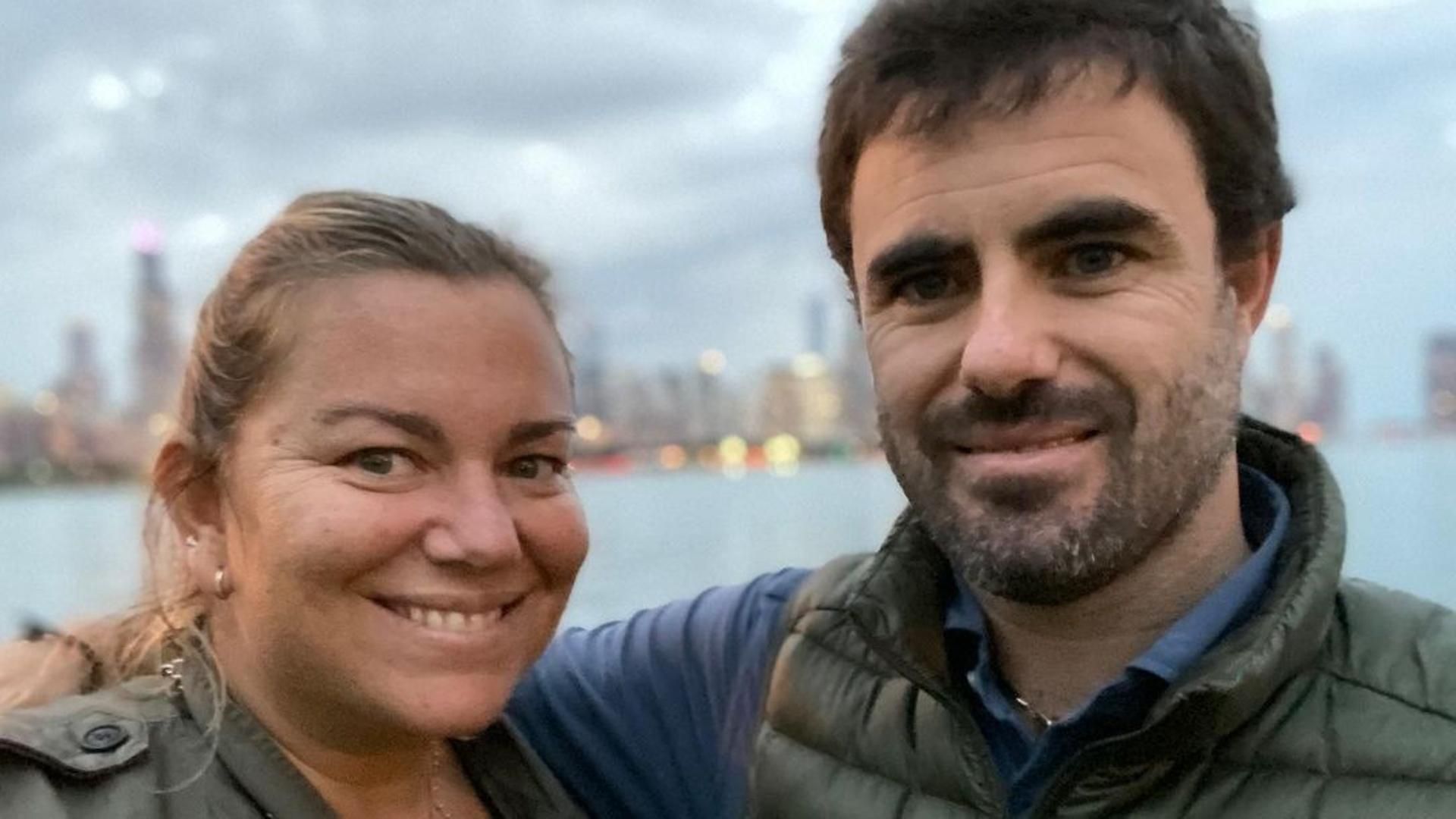 Caritina Goyanes y su viudo, Antonio Matos, en una imagen de archivo.