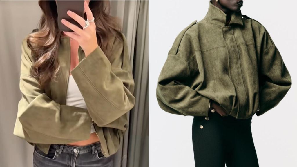 Cazadora ante viral de Zara