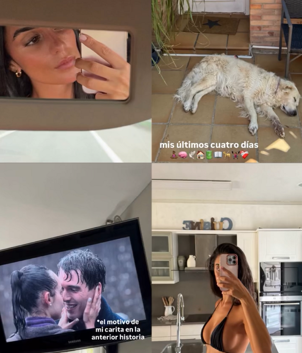 Claudia Martínez mostrando cómo ha pasado estos días