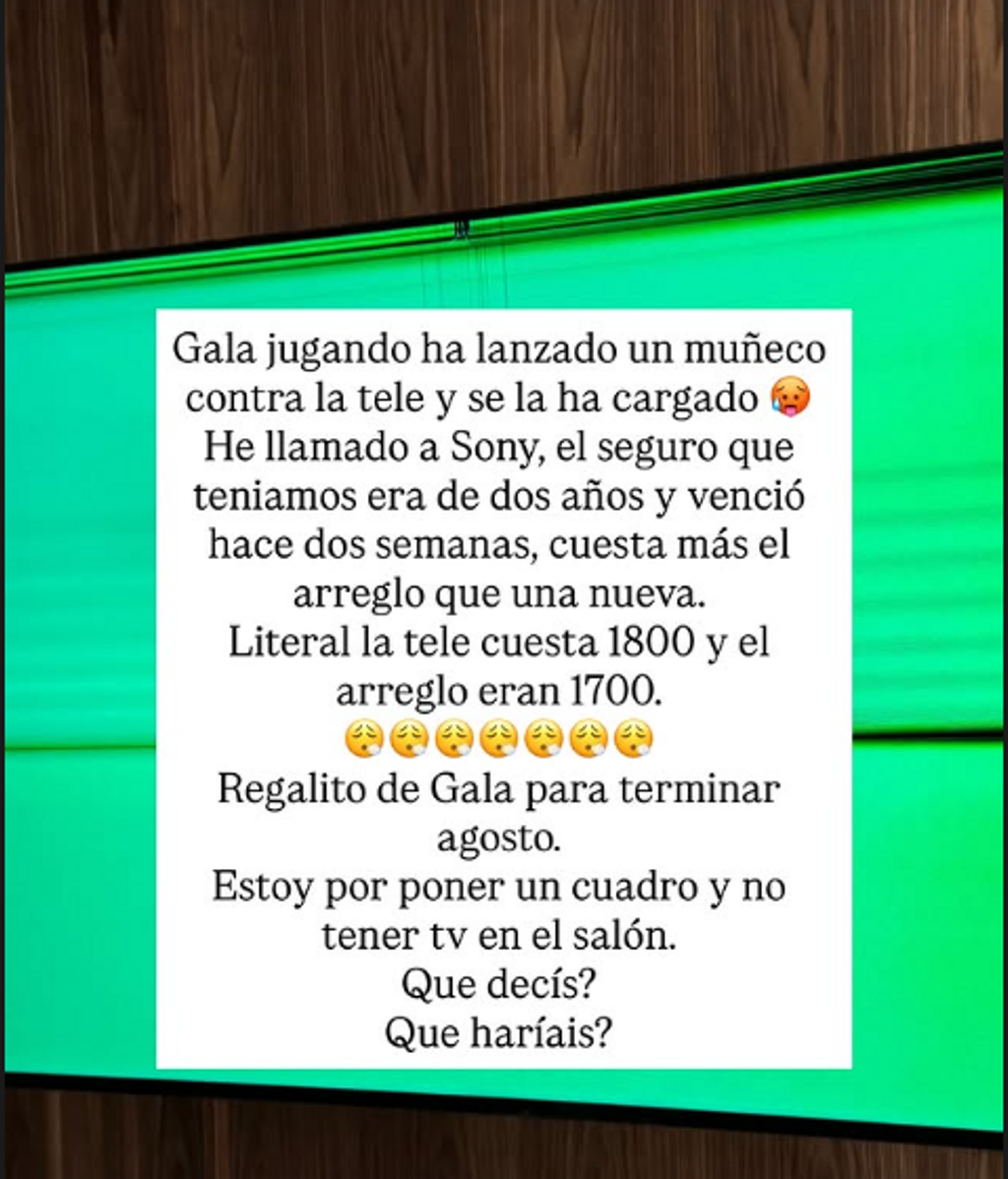 El incidente de Gala, la hija de Violeta Mangriñán