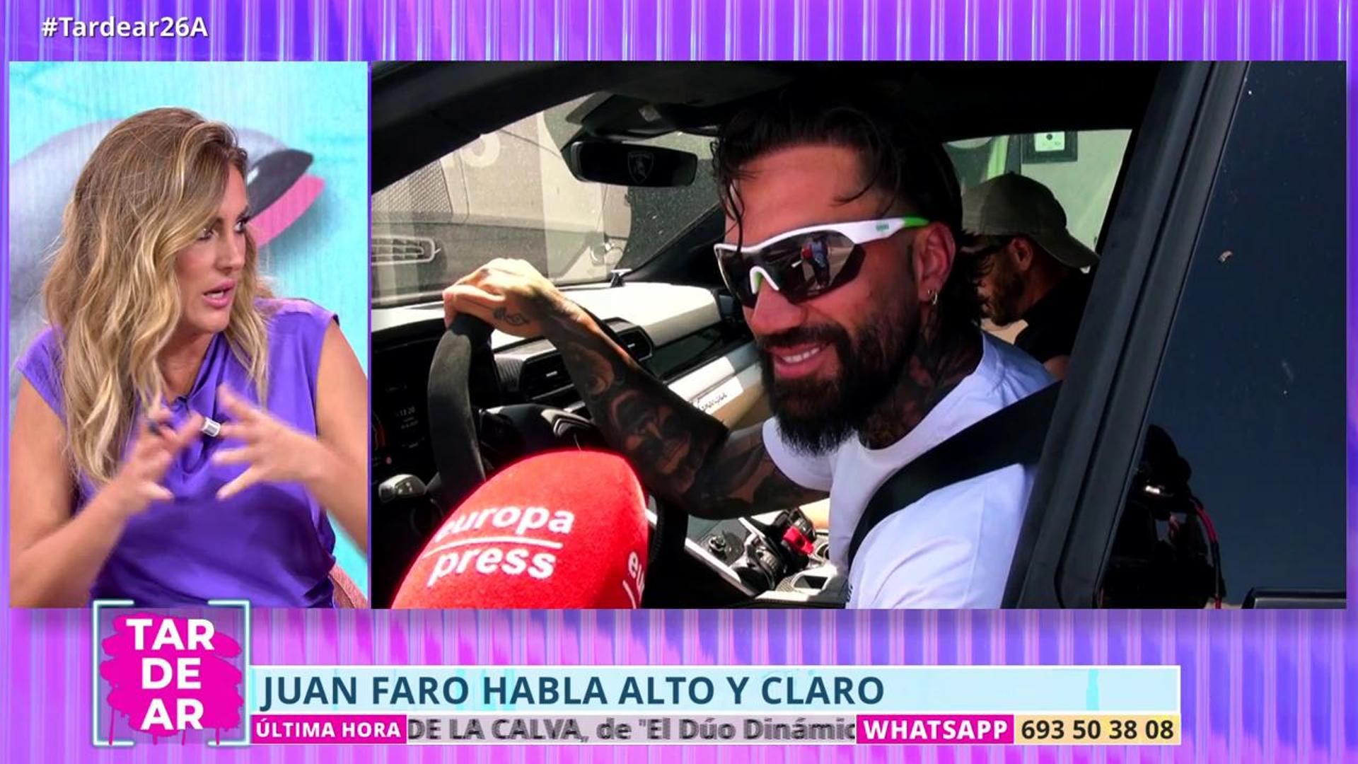Juan Faro habla con la prensa