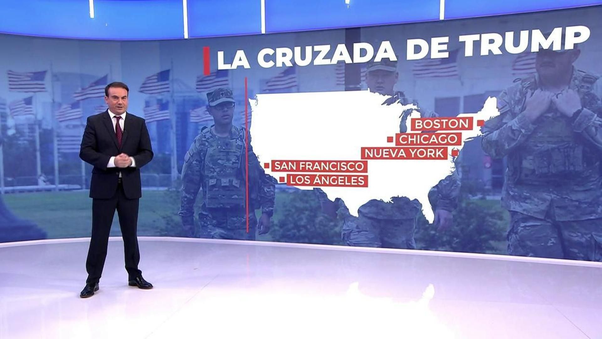 Las medidas de Donald Trump sobre las ciudades de EEUU asusta a la oposición: despliega un ejército de agentes en las calles