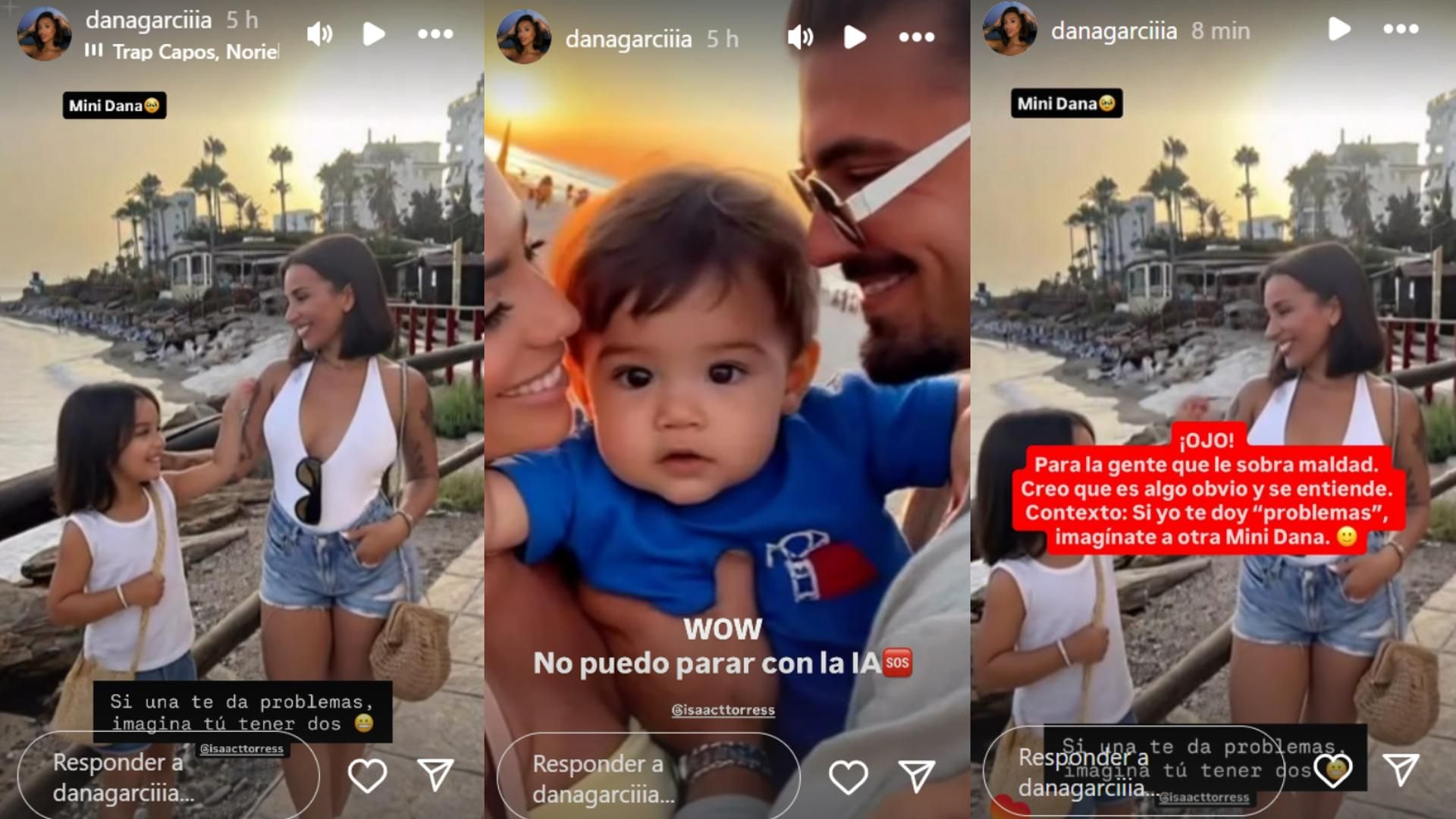 Los stories de Dana García, novia de Isaac Torres