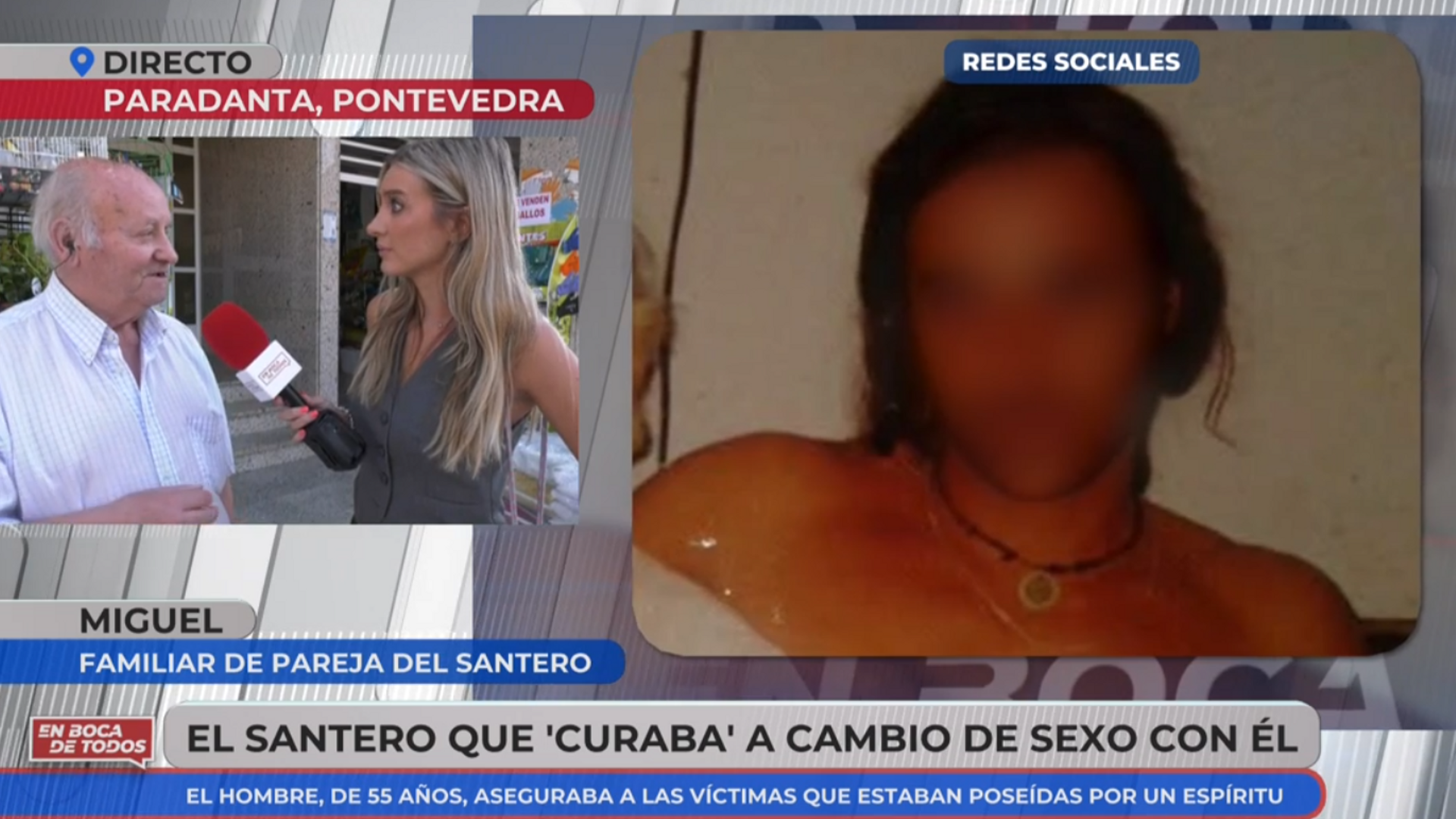 Miguel, el amigo de la pareja del santero