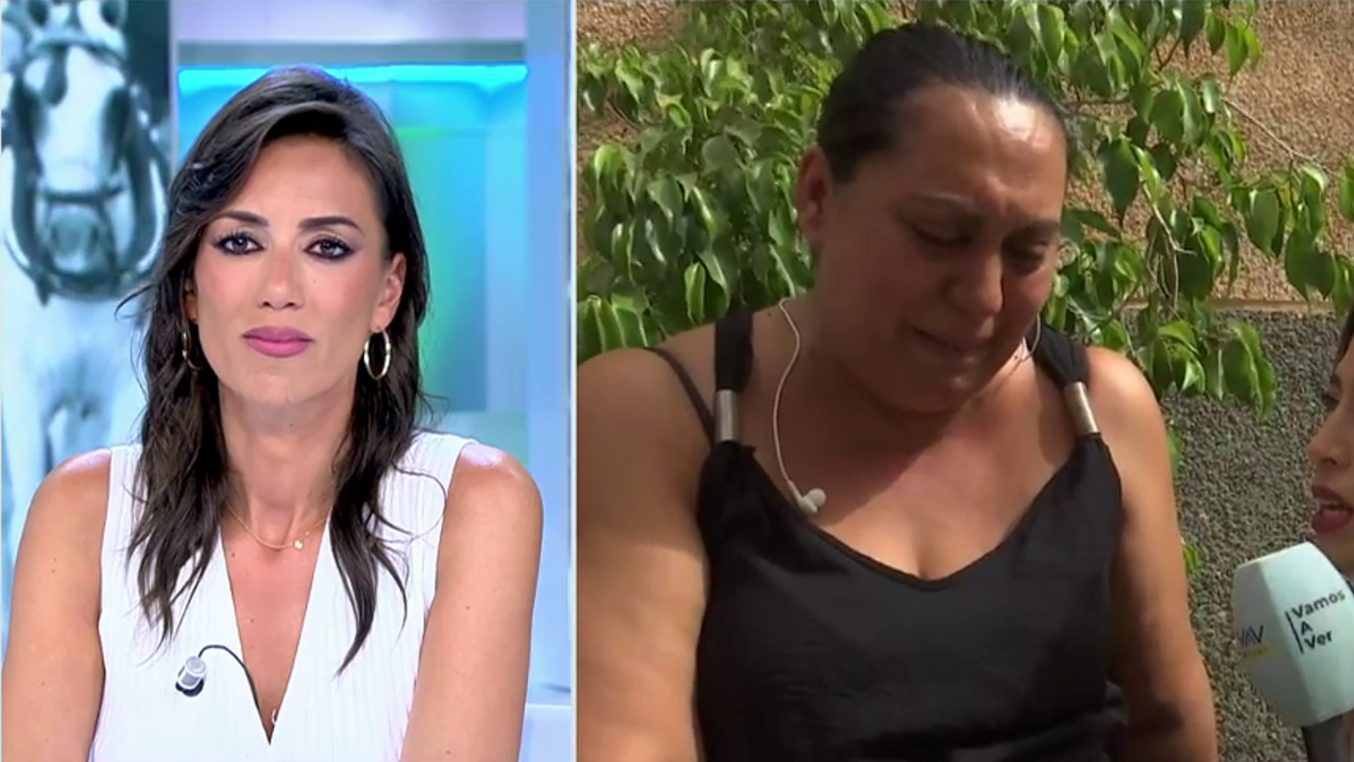 Patricia Pardo corta la conexión con la madre del joven asesinado en Málaga ante su desgarrador llanto