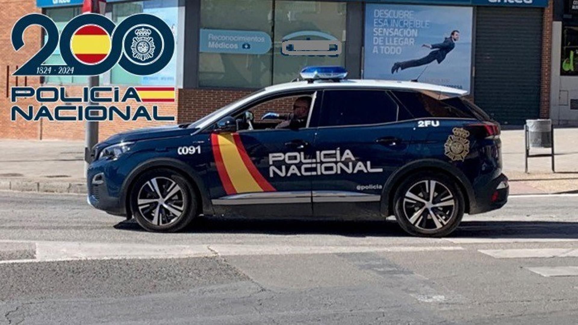 Vehículo de la Policía Nacional.