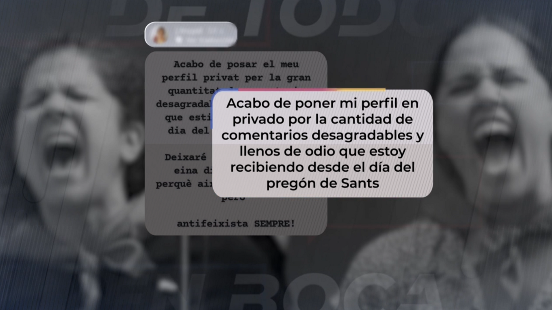 El mensaje que ha escrito por redes una de las pregoneras