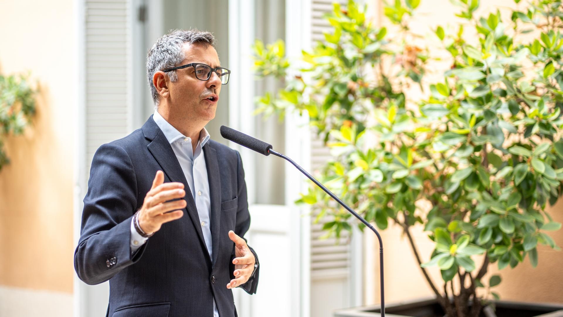 El ministro de la Presidencia, Justicia y Relaciones con las Cortes, Félix Bolaños