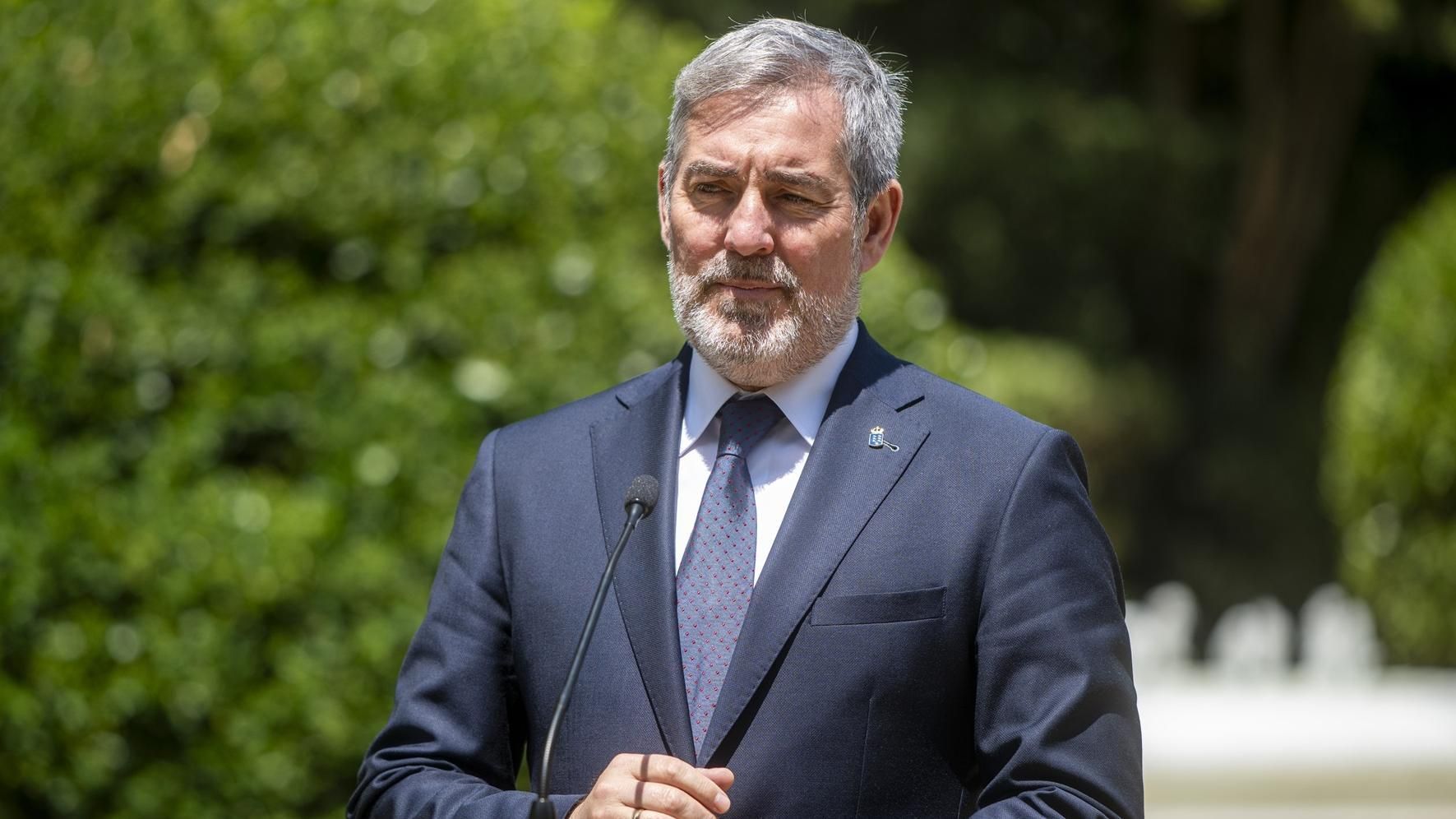 El presidente Canario denuncia que hay un problema de "hacinamiento" de los menores