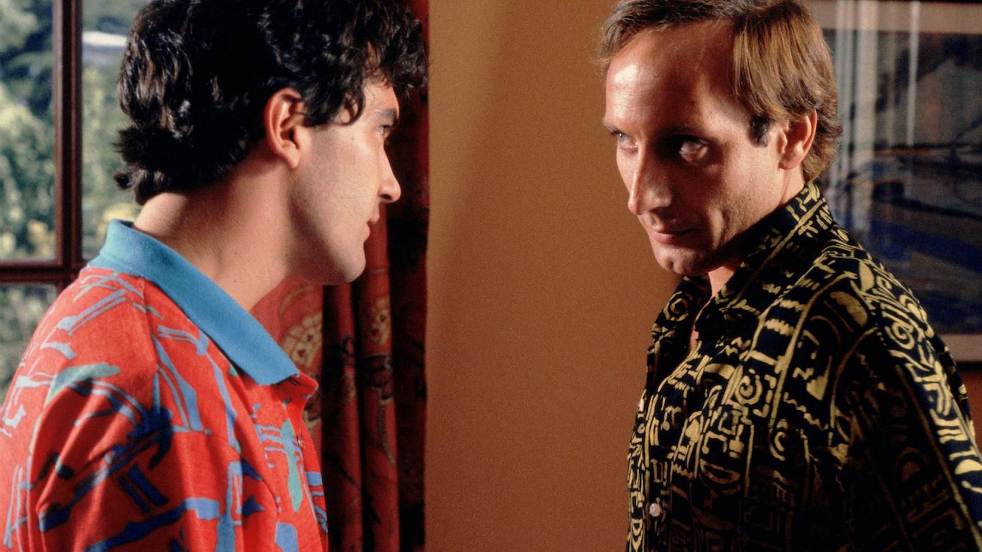 Eusebio Poncela y Antonio Banderas en 'La ley del deseo'