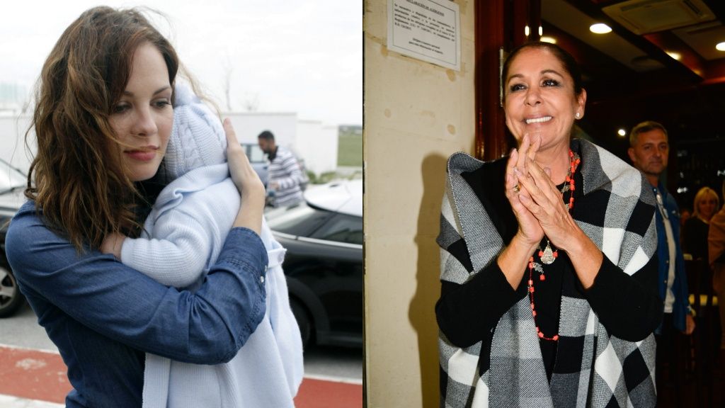 Jessica Bueno e Isabel Pantoja en dos fotos de archivo