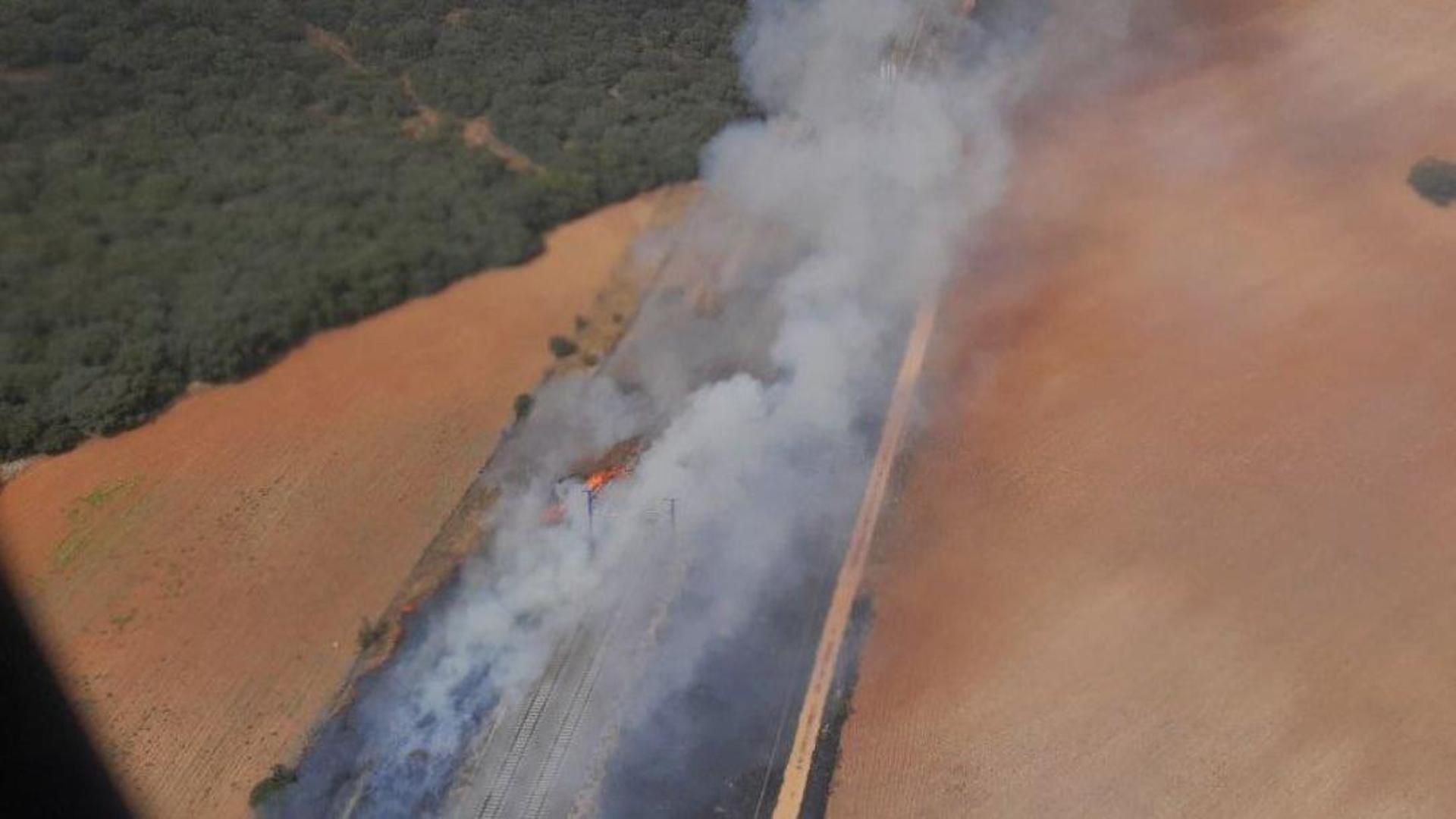 Las imágenes de INFOCAM del incendio de Yebes, Guadalajara