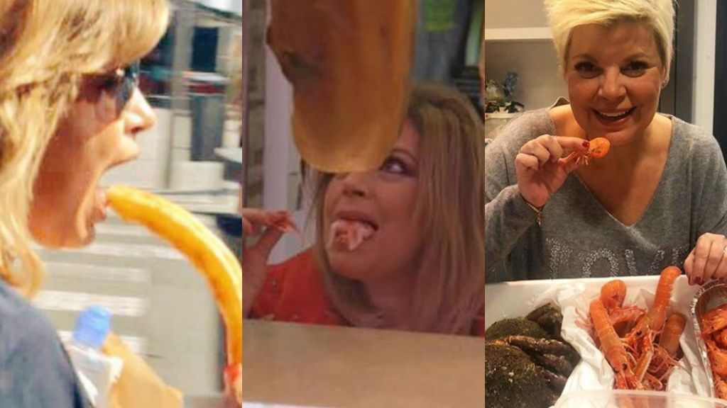 Terelu disfruta de la gastronomía española como nadie