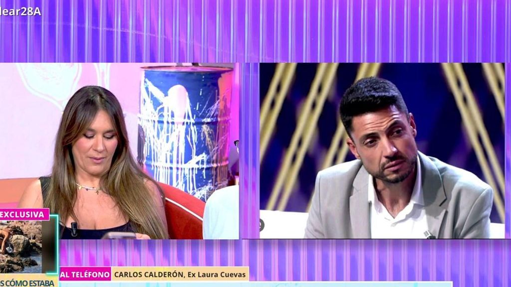 El tenso momento de Laura Cuevas y su exmarido Carlos Calderón: "No sé a qué viene esto ahora"
