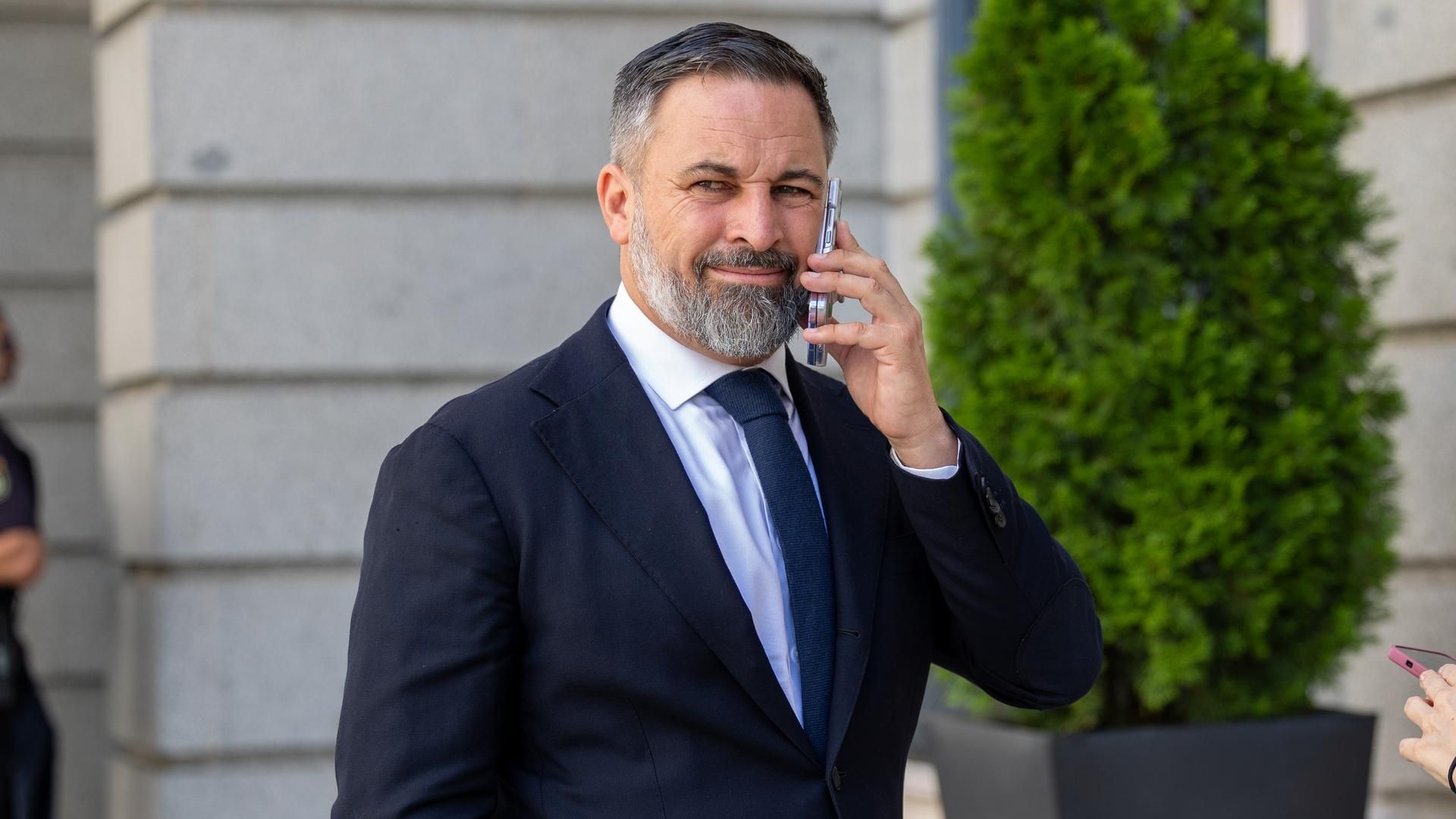 El presidente de Vox, Santiago Abascal