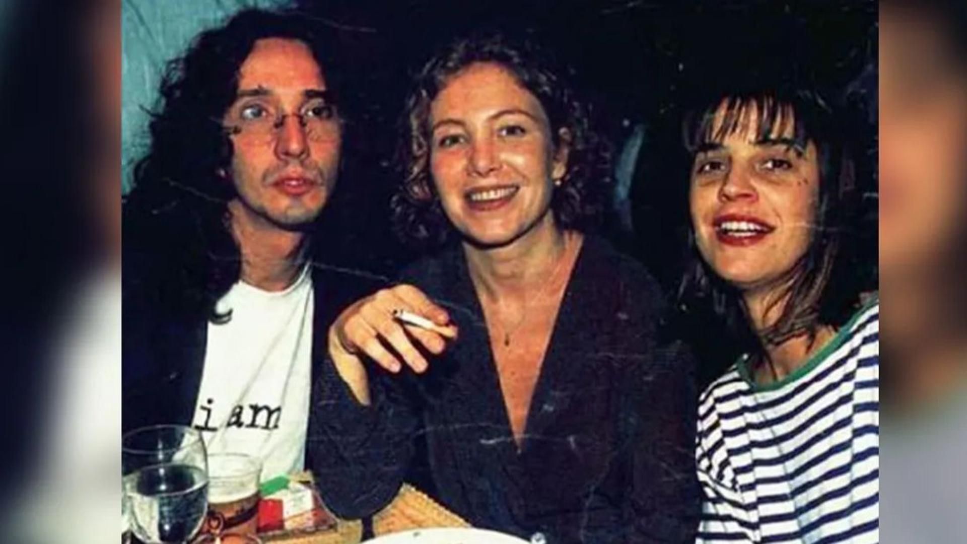 Fito con las mujeres de su vida Cecilia Roth y Fabiana Cantilo