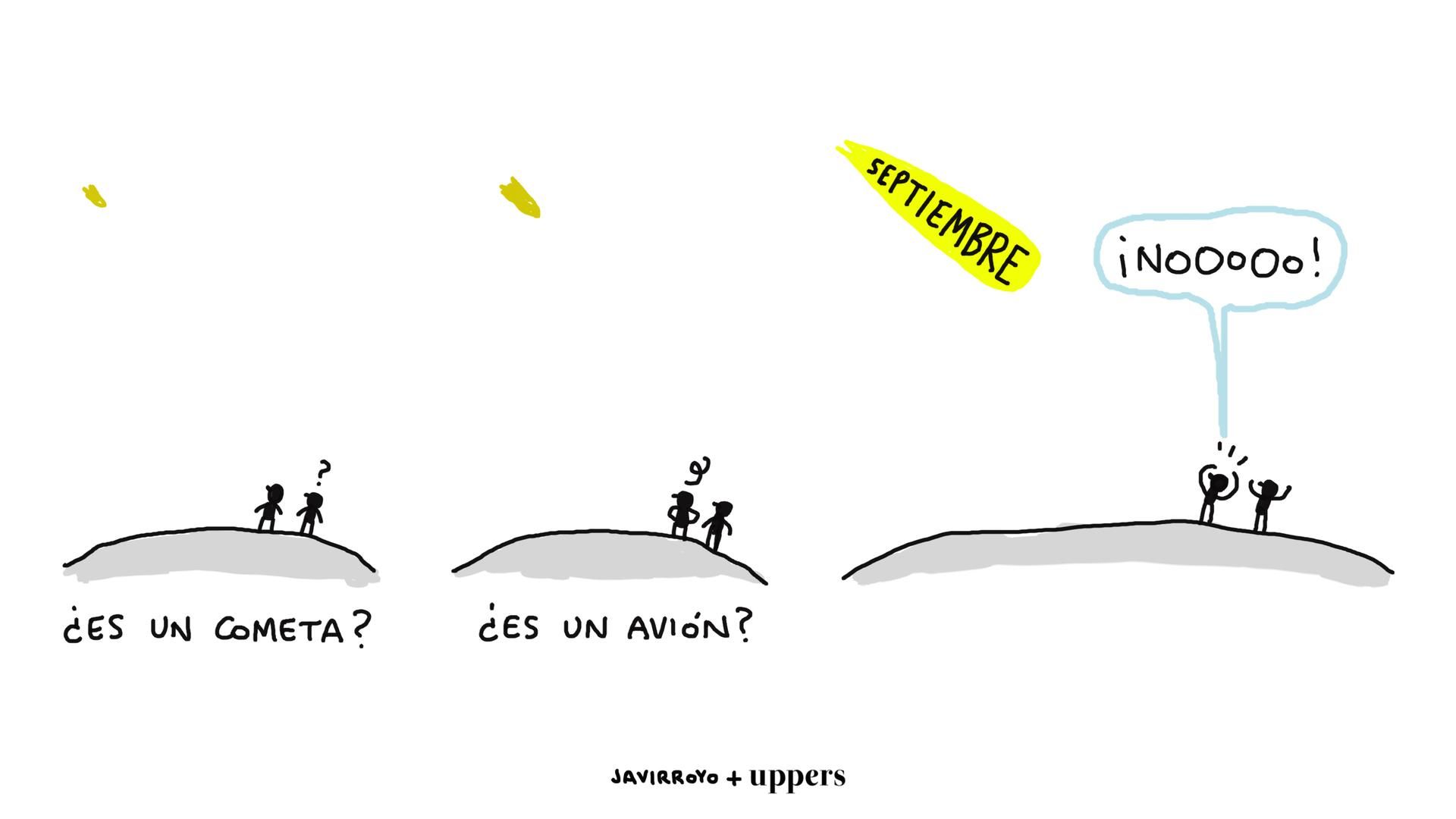 La viñeta de Javirroyo: "Es un cometa"