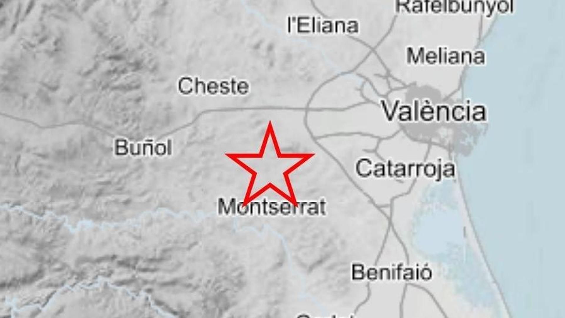 Terremoto de magnitud 1,8 en Montserrat, Valencia: tercer seísmo en dos días en la localidad