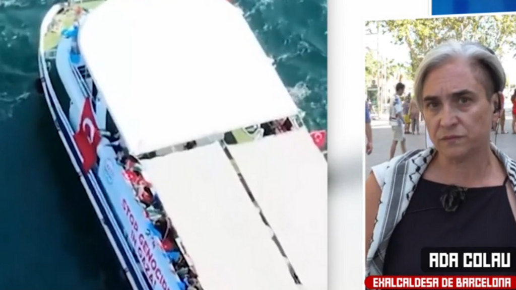 Ada Colau, antes de embarcarse en la flotilla rumbo a Gaza en una misión humanitaria: "Evidentemente, algo de miedo da"