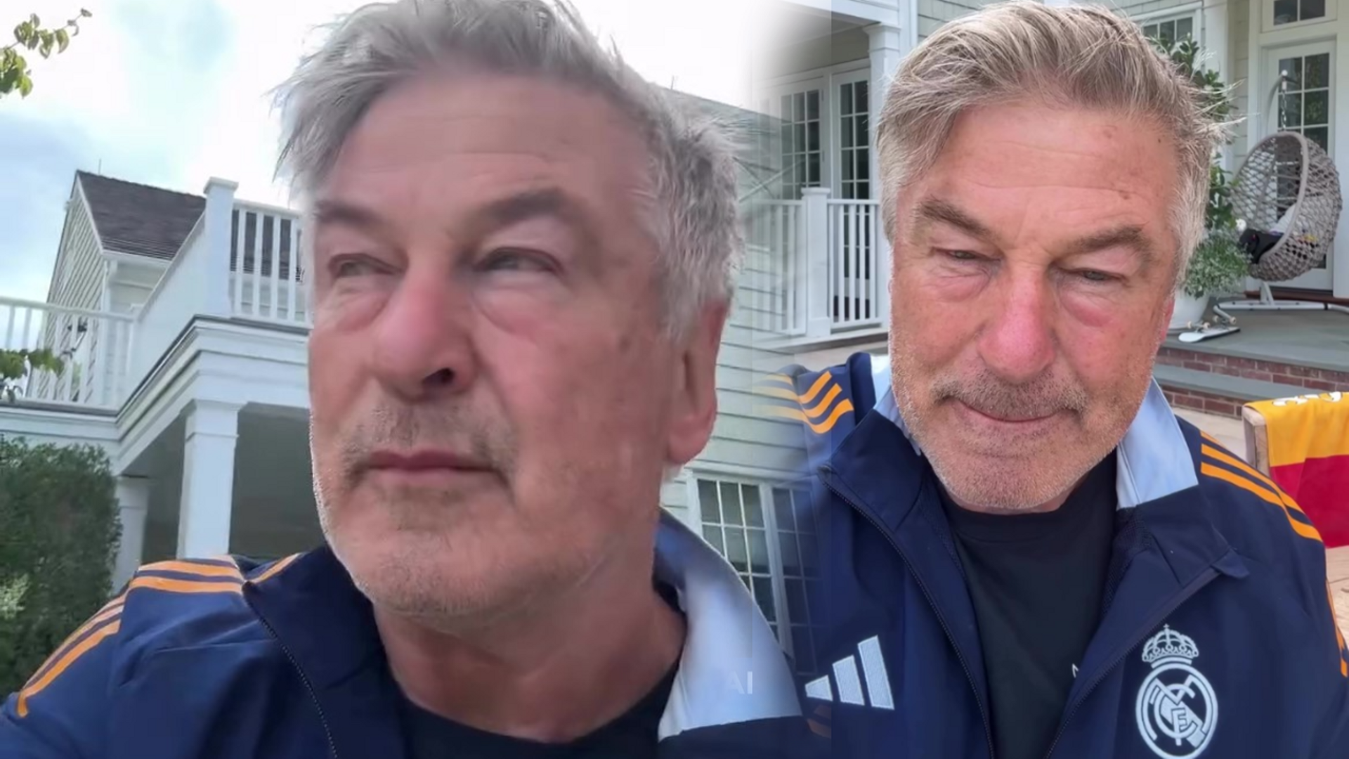 Alec Baldwin con una sudadera del Real Madrid