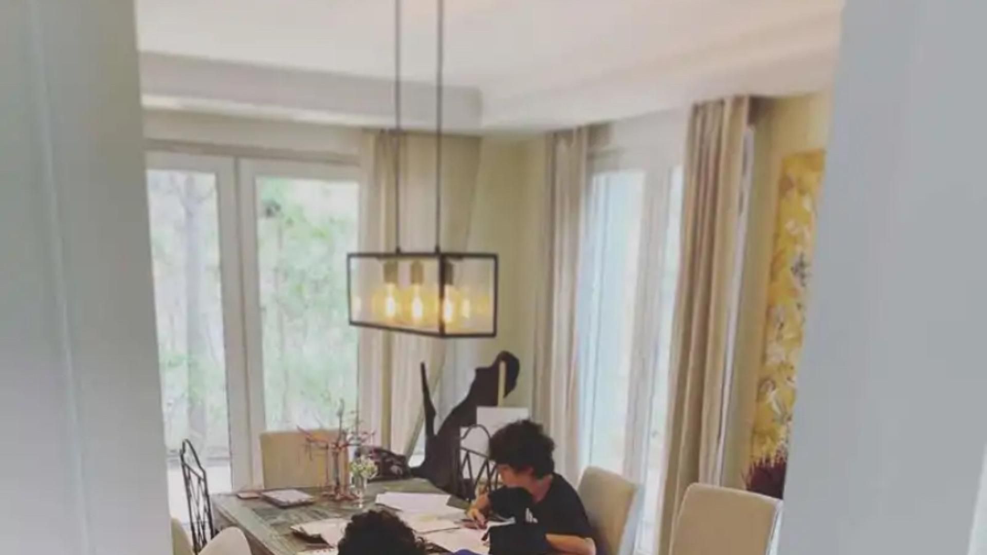 El comedor de la casa de Paz Vega en Madrid