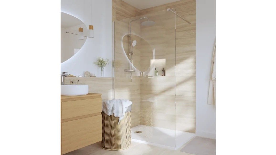 Mamparas y paneles fijos. FUENTE: Leroy Merlin