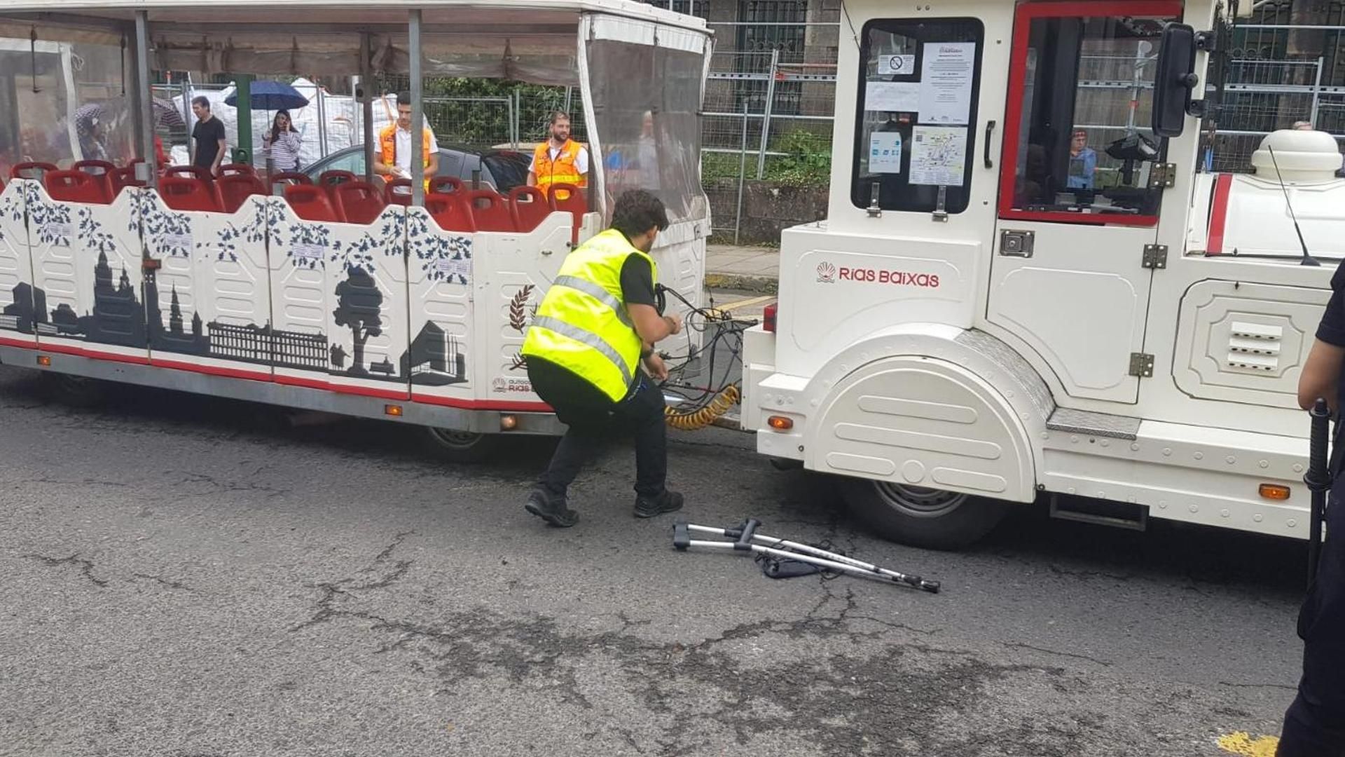 Muere una mujer en Santiago de Compostela atropellada por el tren turístico
