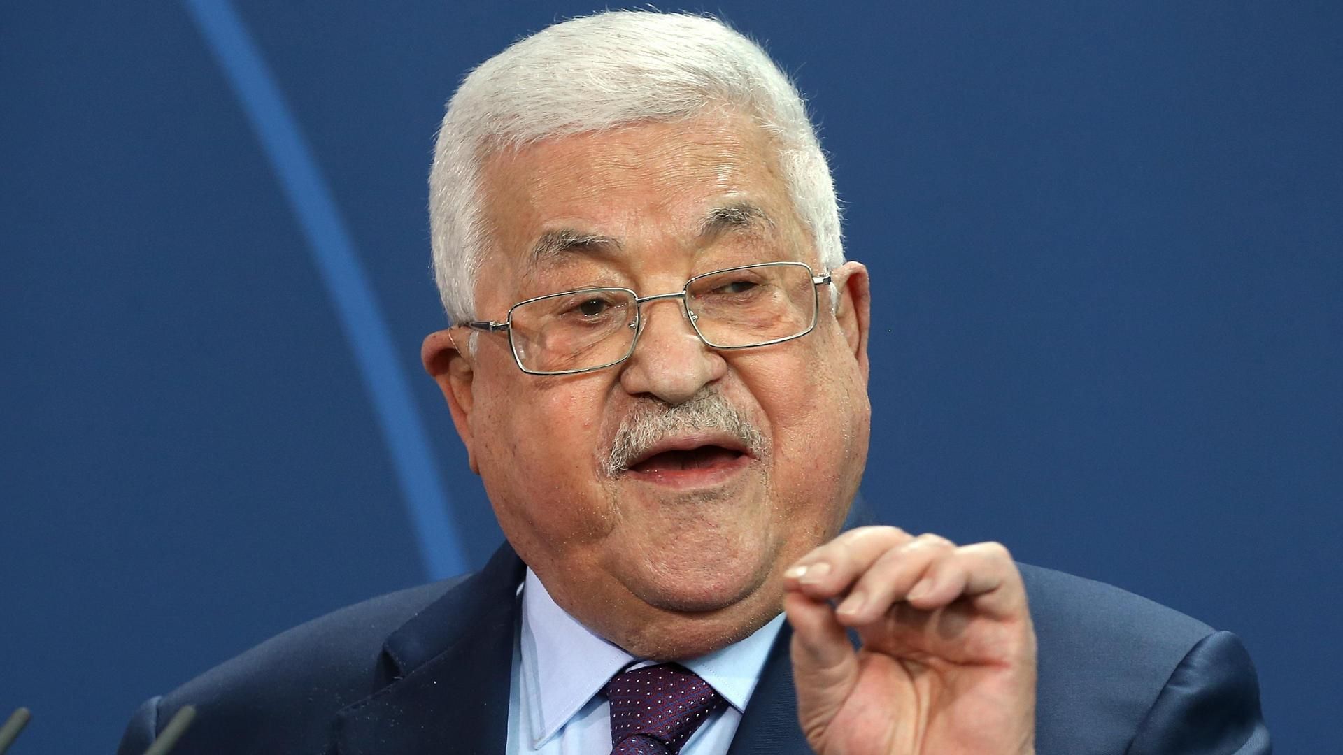 El presidente palestino, Mahmud Abbas