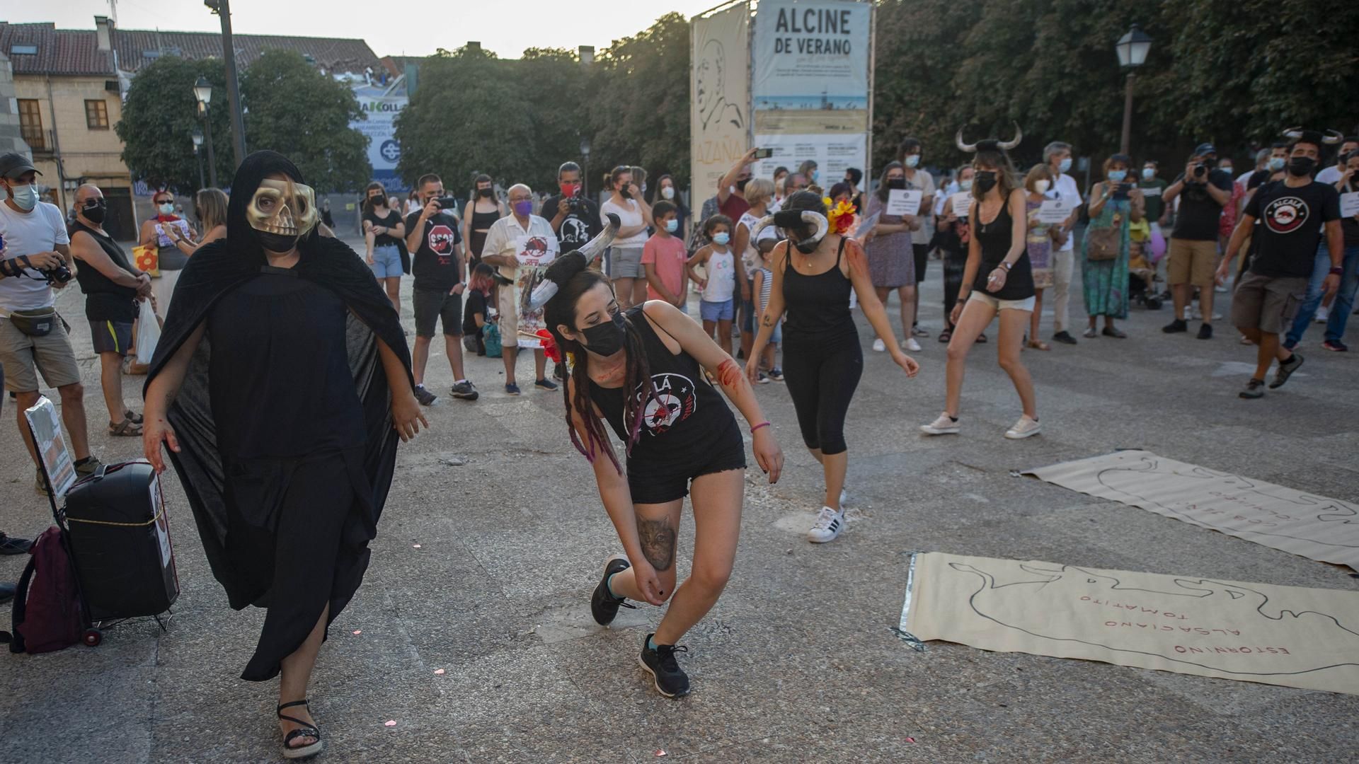 Manifestación antitaurina en Alcalá de Henares