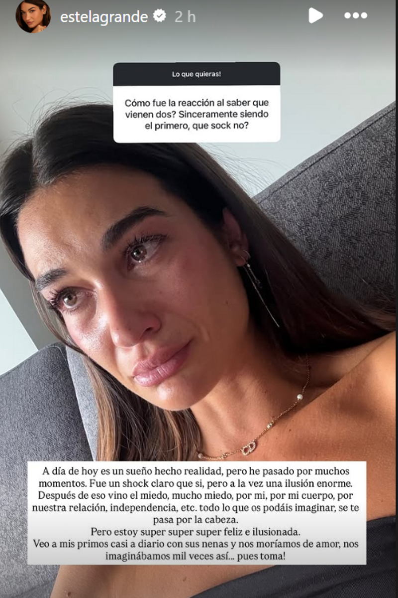 Estela Grande da detalles de su embarazo