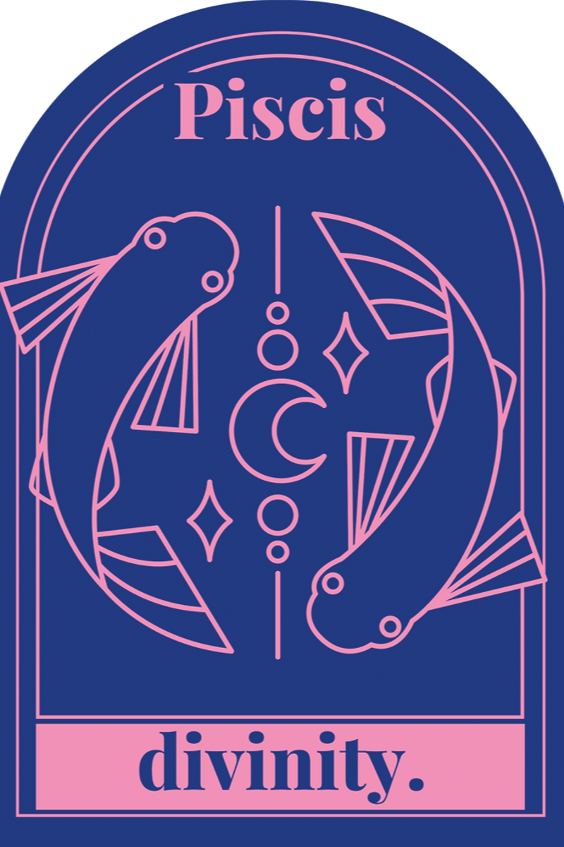 La carta del tarot de Piscis