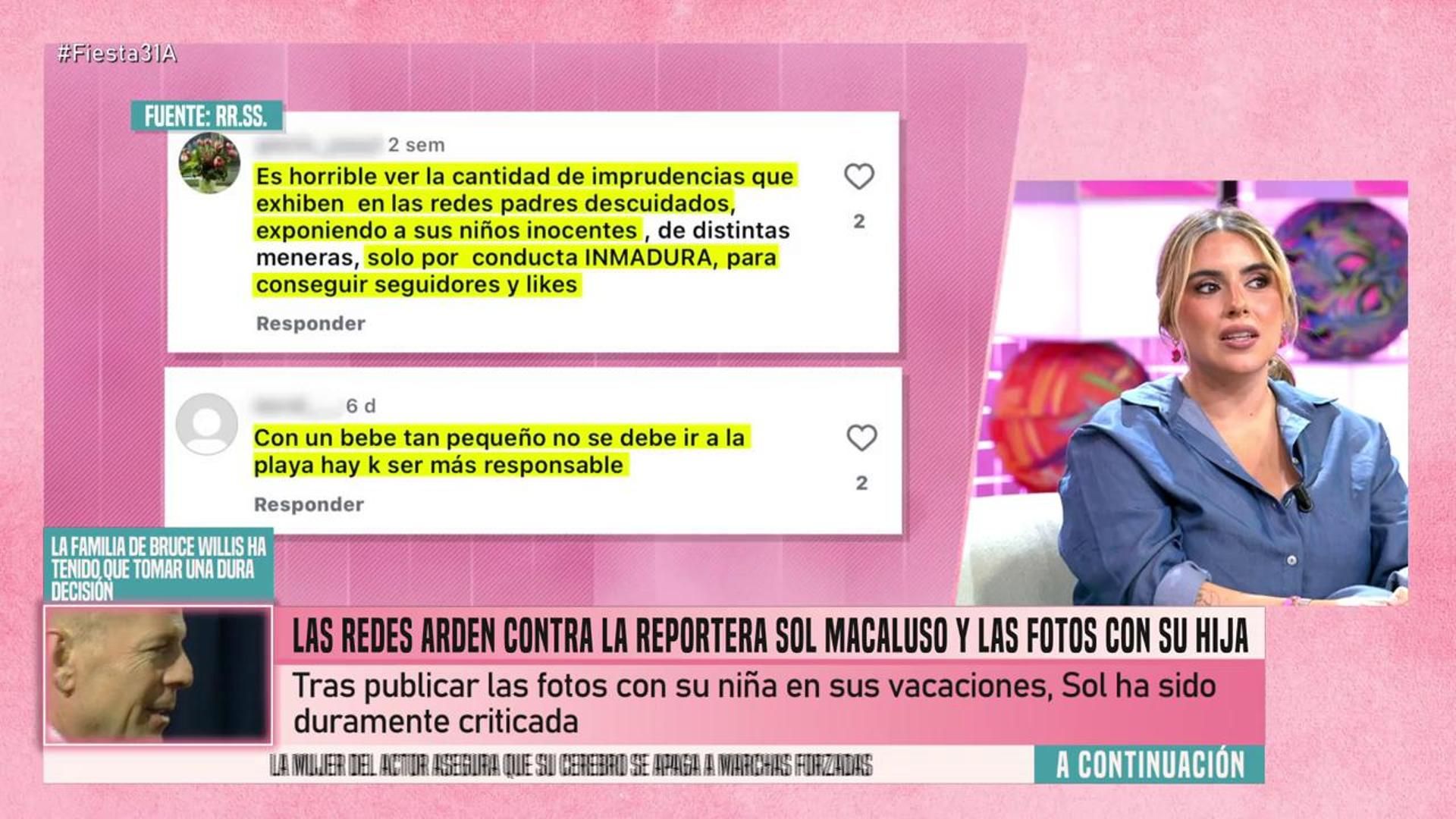 Los ataques a Sol Macaluso