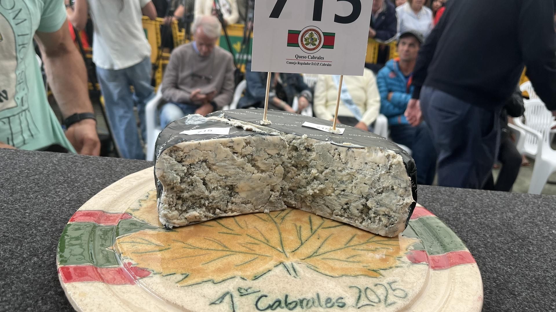 Queso cabrales ganador del Certamen Queso Cabrales de 2025