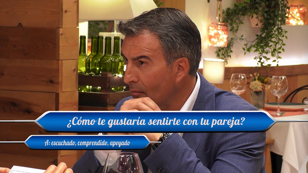 Un soltero se ve sorprendido en 'First Dates' por un curioso test elaborado por su cita: “¿Qué me dices?”