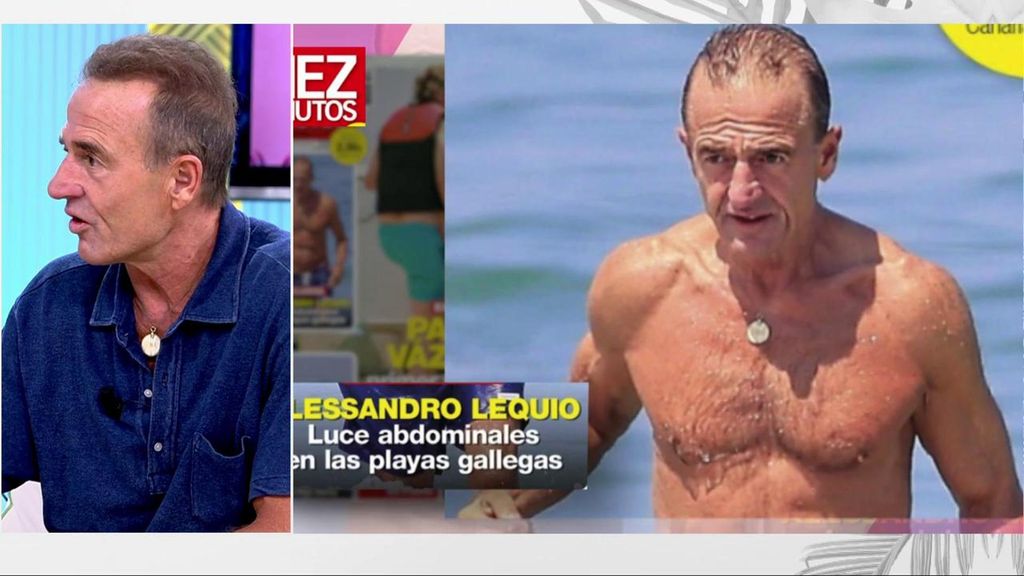 Lequio reacciona a su posado en bañador y desmiente que sea pactado: "No salgo del todo favorecido"