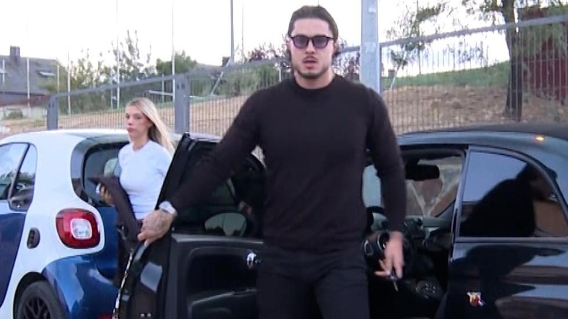 Carlo Costanzia y Alejandra Rubio, llegando a la celebracion por el 60º cumpleanos de Terelu Campos
