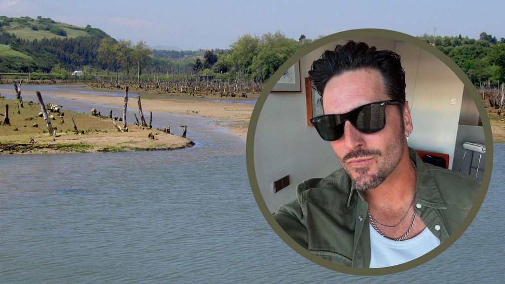 Parque natural de Oyambre con un selfie de David Bustamante en primer plano