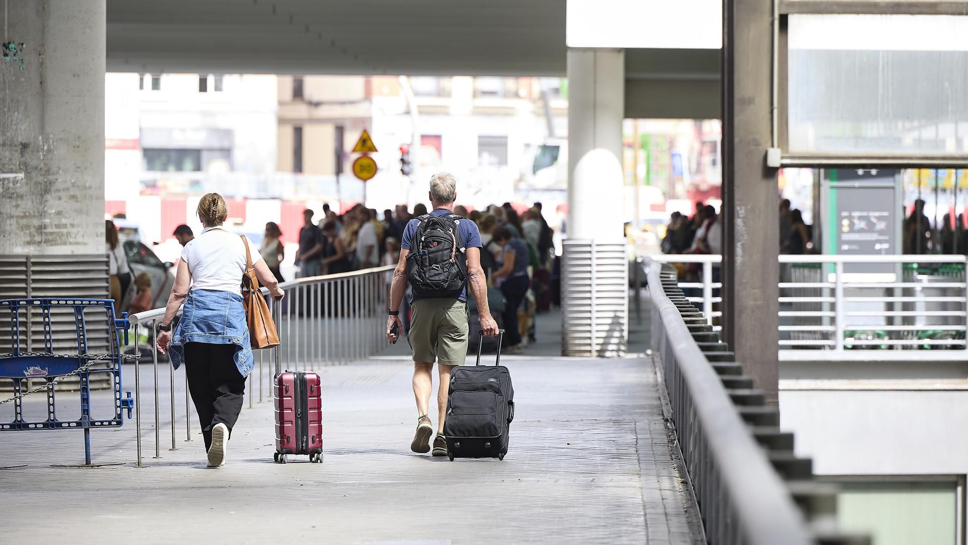 Viajeros en atocha el 31 de agosto