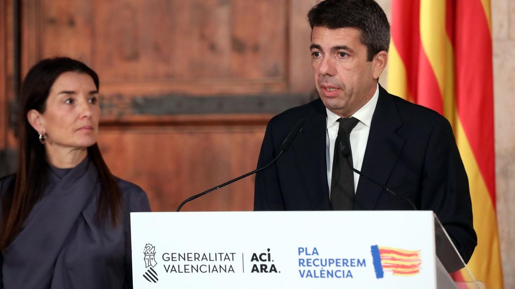 Carlos Mazón acompañó a la periodista Maribel Vilaplana a las 18:45 horas a un aparcamiento de El Ventorro