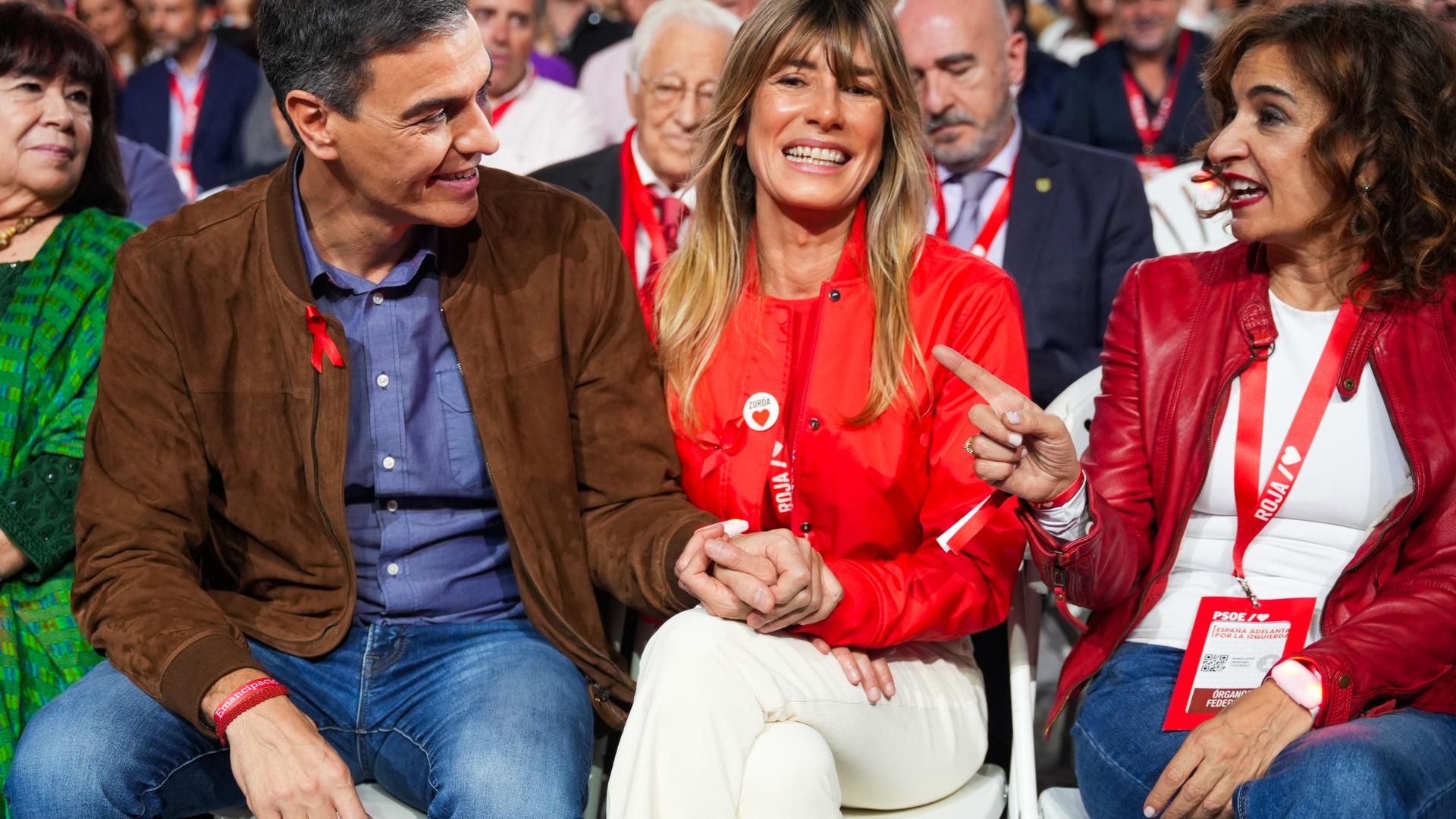 Begoña Gómez en un acto del PSOE