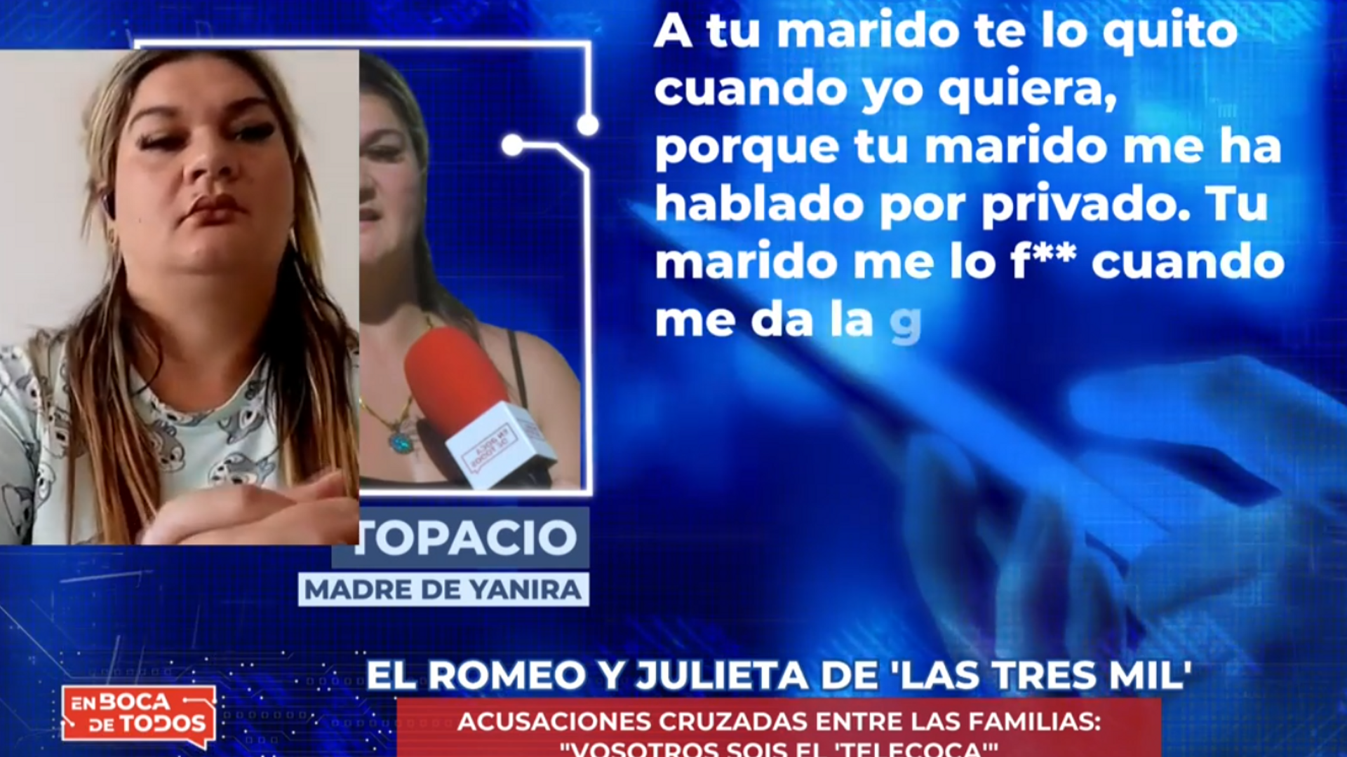 El audio de Topacio a Matilde