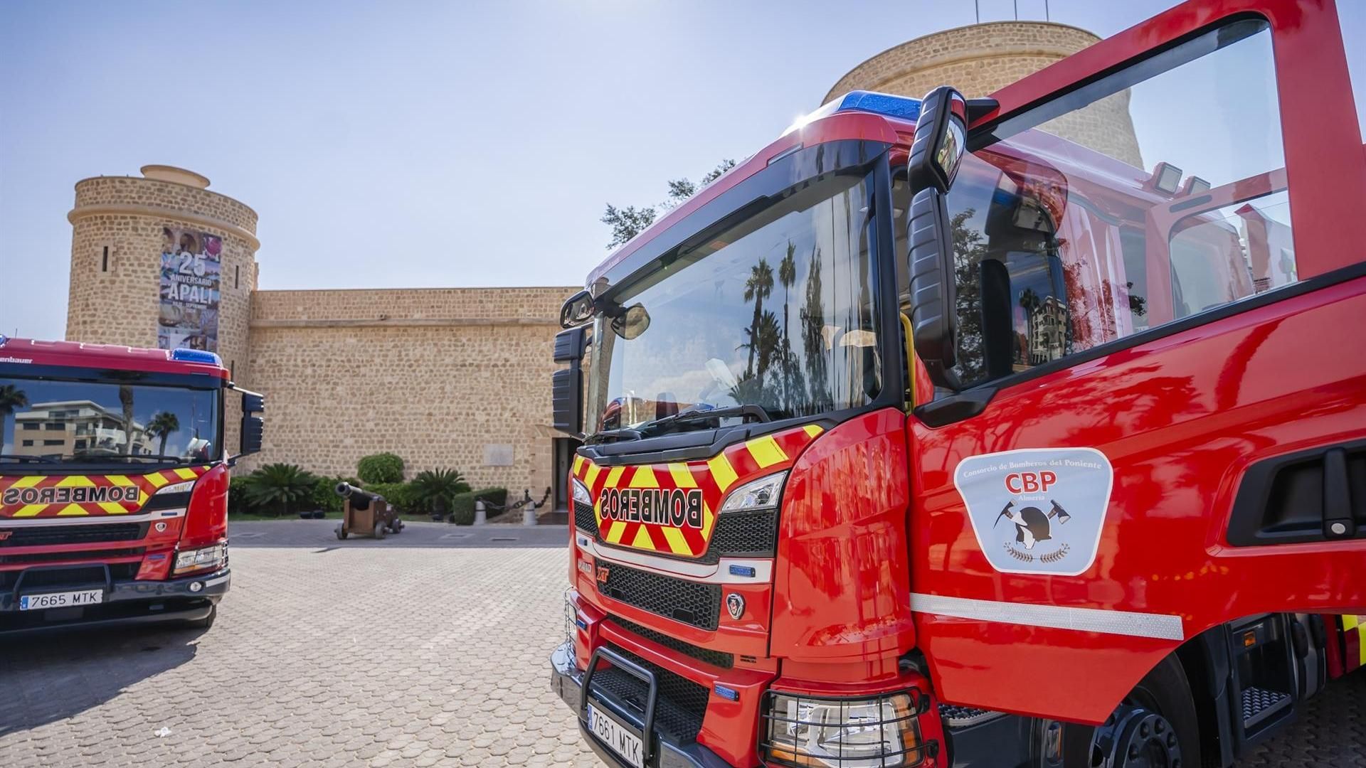Incendio en una vivienda en Roquetas de Mar