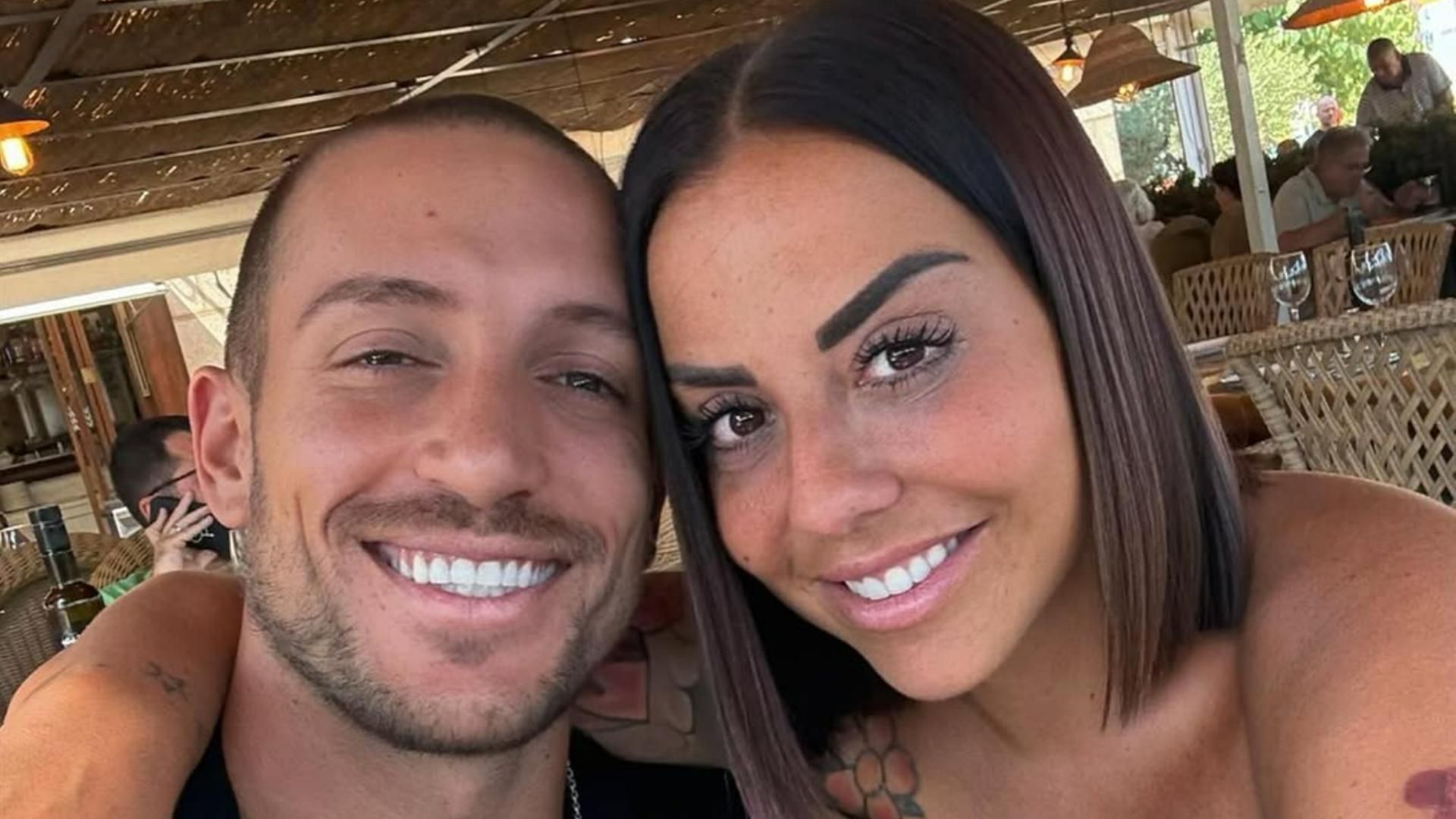 Rubén Torres y su novia