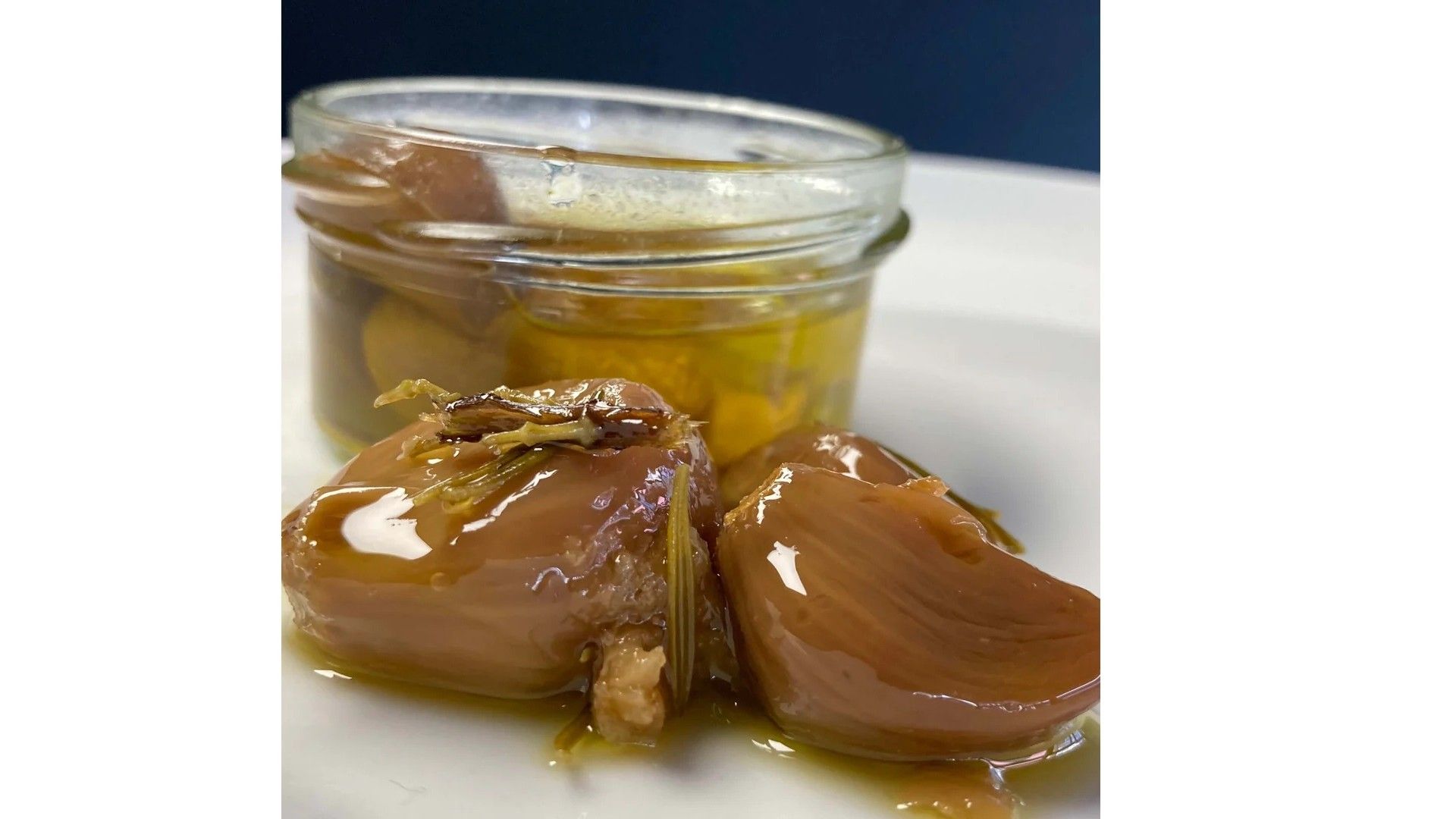 Ajos confitados. FUENTE: Doña Tomasa