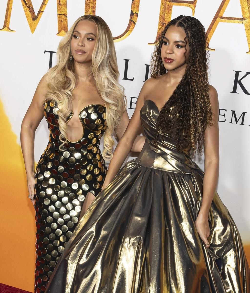 Beyoncé y Blue Ivy, en la premier de Mufasa