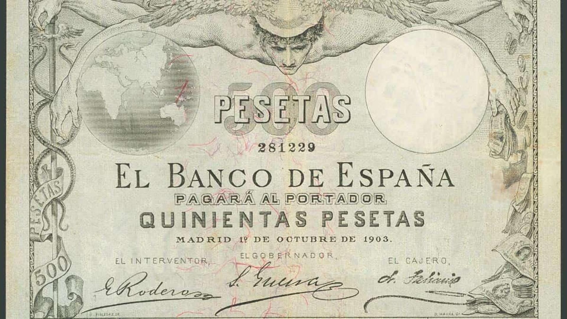 El billete español de 500 pesetas que puede alcanzar los 38.000 euros en las subastas