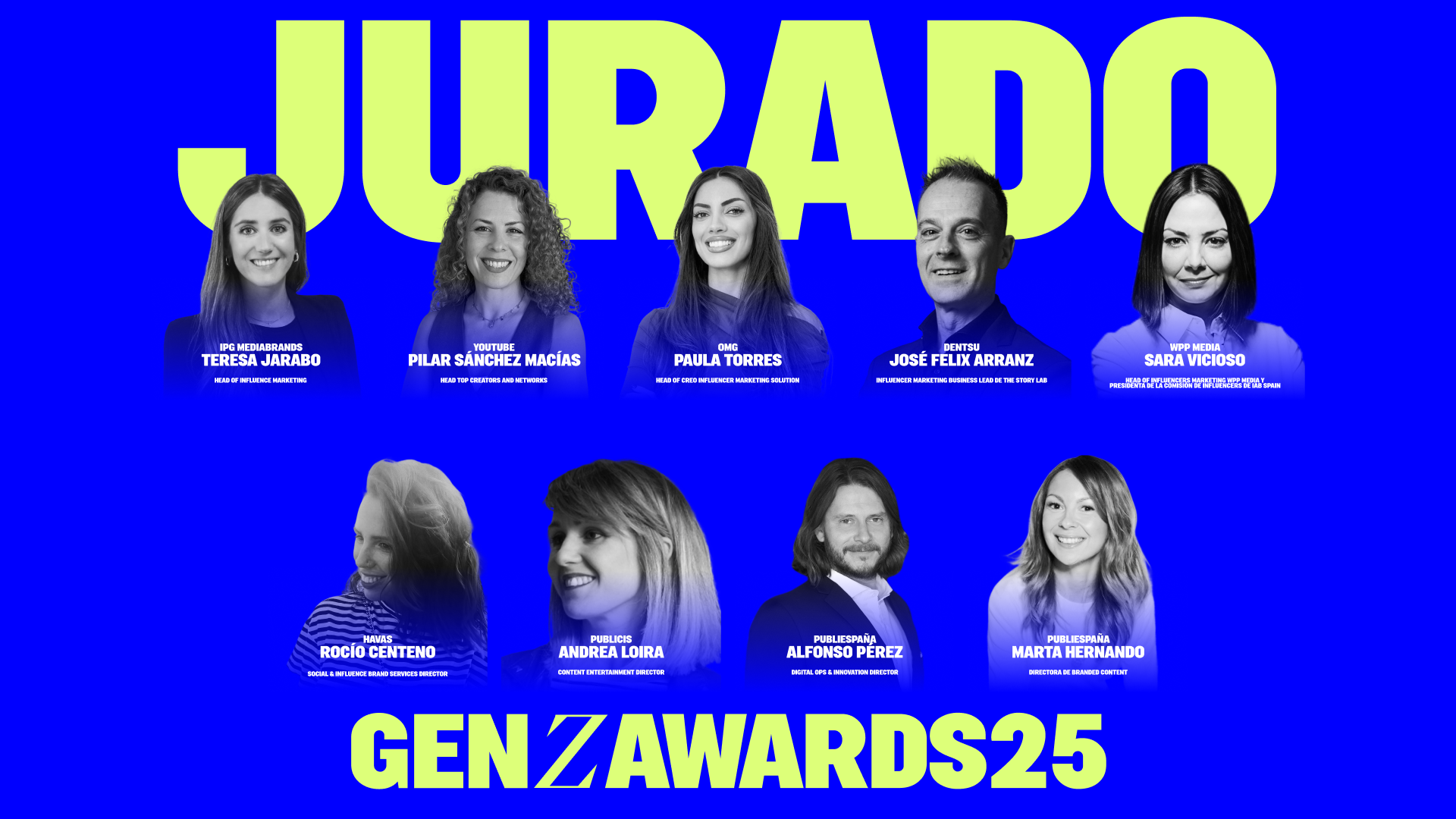 Jurado GenZ Awards 2025